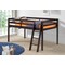 Alaterre Furniture Twin Wood Junior Loft Bed, Espresso, Depth: 79 AJRX10P0A - alternate 2